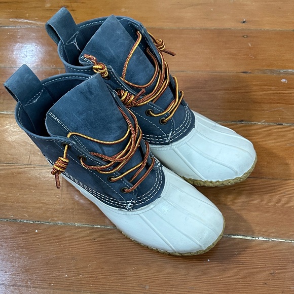 L.L. Bean Shoes - L.L. Bean Blue and White Winter Boots